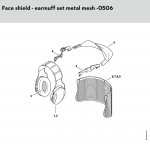 Stihl FACE SHIELD - EARMUFF SET METAL MESH -0506 Face Shields And Ear Defenders Spare Parts